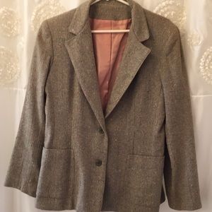 Vintage Ira Joyce Sage Green Wool Blend Blazer